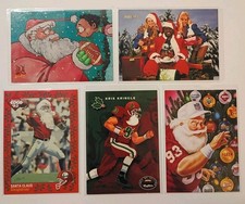 1993 NFL Santa Claus/Kris Kringle Trading Cards Lot 5 picture