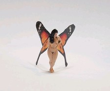 Handmade Fairy Garden Miniature Monarch Butterfly Wing Nude Tiny Pixi Figurine   picture