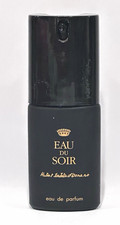 Vintage Sisley Eau du Soir 25ml Empty Perfume Bottle Black Gold d’Ornano France picture