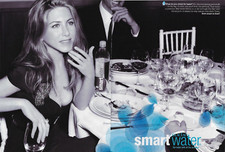 2007 Glaceau Smart Water Jennifer Anniston Low Cut Gown Photo VINTAGE PRINT AD picture