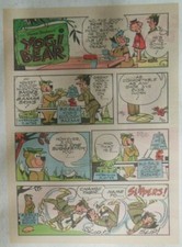 (20) Yogi Bear Sunday Pages by Hanna-Barbera from1979 Tabloid Page Size  picture