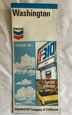 CHEVRON OIL 1971 ROAD MAP OF WASHINGTON @@@@@@@@@@@@@@@@@@@@@@@@@@@@@@@@@@@@@@@@ picture