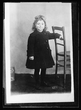 Cherbourg Manche France Madeleine Letellier 1919 Girl Portrait American E.F. picture