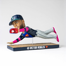 Victor Robles mariners Baseball Bobblehead Figure w/ Superman Logo, picture