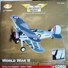 Corgi AA36203 Sea Gladiator HOPE Hal Far Flight Malta Siege 1:72 Scale Diecast picture