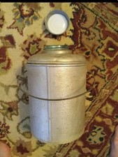 Vintage Faris Deluxe Picnic Jug Aluminum With Glass 1/2 Gal. Liner Rust Proof picture