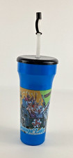 Geauga Lake Amusement Park Souvenir Water Bottle Cup Roller Coaster Vintage 80s picture