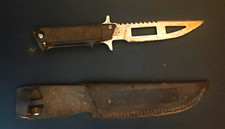 Vintage Tekna Dive Knife with Original Sheath - USA Mad-Scuba Diving Collectible picture