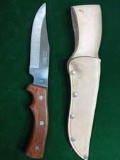 Vintage 1970s Hanson Fixed Blade Hunting Knife In Great Shape picture