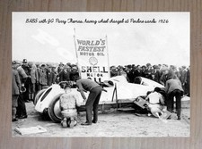 Historic BABS with JG Parry Thomas Land Speed 1926 Postcard picture