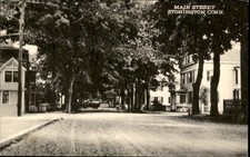 Stonington Connecticut CT Main St. c1940s Vintage Postcard picture