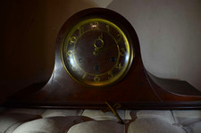 Vintage Seth Thomas No 124 Westminster Chime Mantel Clock & Key (Needs Repair) picture