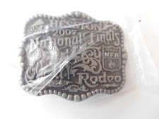 2007 HESSTON MONTANA SILVERSMITH NATIONAL FINALS RODEO BELT BUCKLE NEW SEALED picture