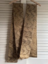 Vintage Japanese Silk Brocade Hanhaba Obi, Seighaiha Pattern 93