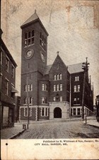 Antique Postcard City Hall Bangor ME picture
