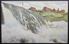 Lower Falls Spokane Washington – Spokane Post Card Co Early 1910s River Scene picture