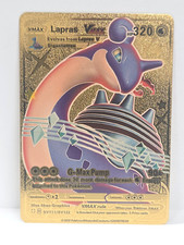 Pokémon Lapras VMAX Gold Foil Card 320 HP SWSH117 NM 🌊✨ picture