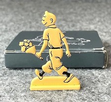 ARCHIVES TINTIN 2D Metal Figurine: Winking with Flowers B&W ML Model Figure picture