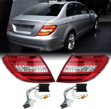 W204 Pair LED Taillight For Mercedes Benz C300 C350 C63 AMG 2008 2009 2010 picture