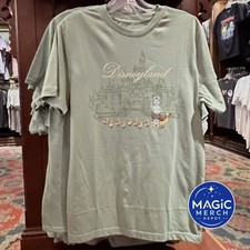 NWT Disney Parks 2026 Disneyland Castle Ducks Green T-Shirt All Sizes picture