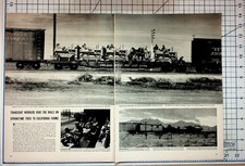 1930s Hobo Transients Train Article Print Depression Era Migrant Workers picture