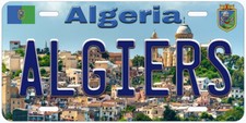 Algiers Algeria Novelty Car License Plate picture