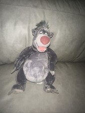 Disney Store Baloo 12” Plush Jungle Book Gray Bear Core Baloo Stuffed Animal picture