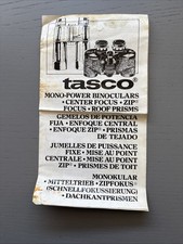 Tasco Mono Power Binoculars: Comprehensive Center Focus Instruction Manual picture