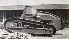 ORIGINAL   WW1 U.S. ARMY M1917 LIGHT TANK w/ M1916 CANNON - PHOTO 1918 picture