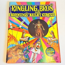 1973 Ringling Bros Barnum And Bailey Circus Souvenir Program With Postcards picture