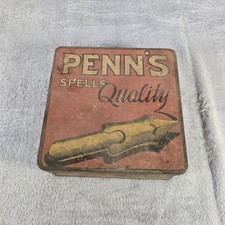 Vintage Penn's Natural Leaf Thin Tobacco Tin American Tobacco Co Advertising 6