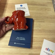 Frankoma Elephant 1976 Vintage Orange GOP Mug Coffee Cup USA Patent Political US picture