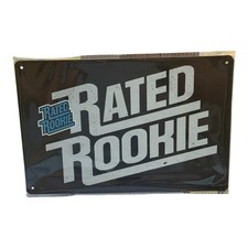 Retro Rated Rookie Tin Sign 12x8 Vintage MLB Wall Art Garage Bar Man Cave Décor picture