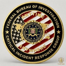 FBI Critical Incident Response Group BAU NCAVC Challenge Coin Anytime Anywhere picture