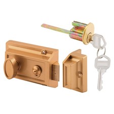 Prime-Line U 9967 7/8 in. Brass Plated Diecast Cam Lock, Yale 1 Pack, picture