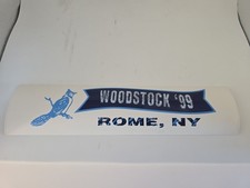 VINTAGE 1999 WOODSTOCK Rome NY 25th REUNION BUMPER STICKER ORIGINAL Hard To Find picture