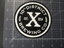 TENTH DISTRICT BREWING x 10th Massachusetts STICKER decal craft beer brewery picture