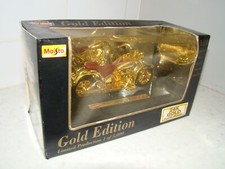 Maisto 1:18 Harley Davidson 24K Gold Edition 1986 FLST Heritage Softail Evolutio picture