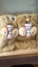 80s Vintage bird man male and female peek a boo naughty budweiser dolls set picture