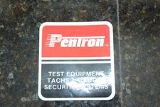 Vintage Sticker Badge Pentron Test Equipment Advertising Sticker picture