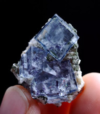 11g Natural Clear Phantom Purple FLUORITE Mineral Specimen / Yaogangxian China picture