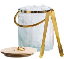 Le'raze Glass Ice Bucket with Airtight Lid (New) picture