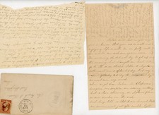 East Hampster, MA 1886 Handwritten Letter House Fire Man Hit by horse killed picture
