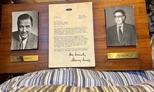Ford Framed Letter Plaque Nov 1971 Henry Ford II to Ed Allen w/ Photos picture