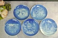 Set Of 5 Bing & Grondahl 1980-84 Annual Holiday Christmas Decorative Plates picture