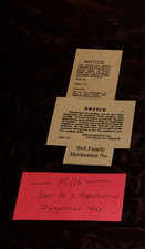 MILLS INSPECTION TAGS, SET OF 3 DIFFERANT TAGS  MILLS ANTIQUE SLOT MACHINES picture
