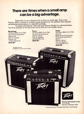 Peavey Amplifiers Guitar Big Advantage Meridian MS Vintage Print Ad 1978 picture