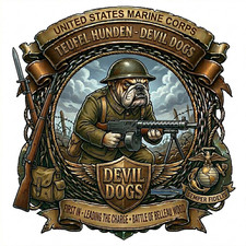 USMC Devil Dogs Teufel Hunden Belleau Wood Premium Military Graphics 4