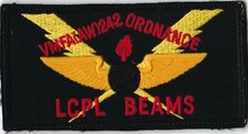 USN VMFA(AW) 242 Ordnance LCPL Beams F-18 Nametag Wing Patch A-2 picture