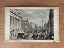 1846 ROLPH, JOHN. A VIEW IN WALL STREET FROM CORNER OF BROAD HAND COLORED picture